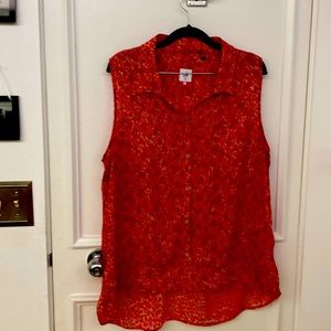CAbi sleeveless blouse